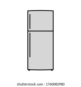 Fridge icon. fridge vector icons for web design isolated on white background. vector illustration