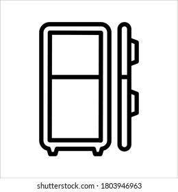 Fridge icon. fridge vector icons for web design isolated on white background eps 10