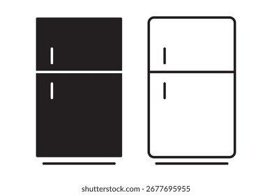 Fridge icon. fridge vector icons for web design isolated on white background eps 10