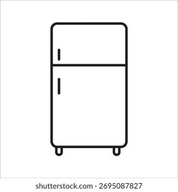 Icono del refrigerador. Iconos del vector del refrigerador para el Diseño web aislado en el fondo blanco eps 10