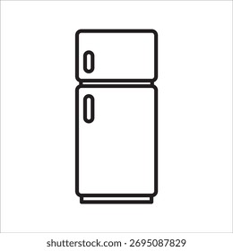 Icono del refrigerador. Iconos del vector del refrigerador para el Diseño web aislado en el fondo blanco eps 10