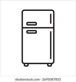 Icono del refrigerador. Iconos del vector del refrigerador para el Diseño web aislado en el fondo blanco eps 10