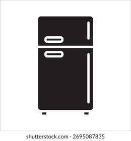 Icono del refrigerador. Iconos del vector del refrigerador para el Diseño web aislado en el fondo blanco eps 10