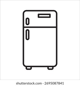 Icono del refrigerador. Iconos del vector del refrigerador para el Diseño web aislado en el fondo blanco eps 10