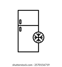 Fridge icon Vector logo set flat