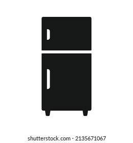 fridge icon vector on white background