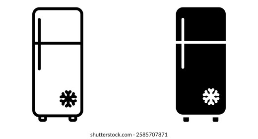 Fridge icons set. for mobile concept and web design on white background