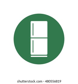 Fridge icon,vector. Flat design.