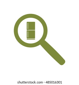 Fridge icon,vector.   Flat design.