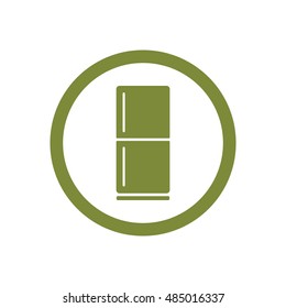 Fridge icon,vector. Flat design.