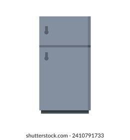 Fridge illustrated on white background