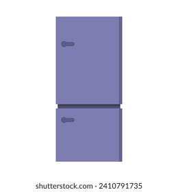 Fridge illustrated on white background