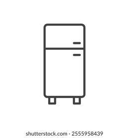 Fridge isolated icon. vector illustration.