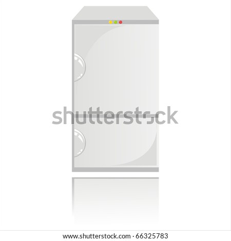 fridge isolated on white