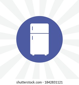 fridge isolated vector icon on white background