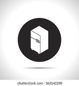 fridge isometric 3d icon