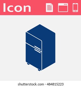 fridge isometric 3d icon