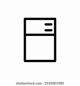 fridge kitchen icon sign vector