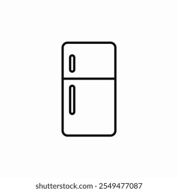 fridge kitchen icon sign vector