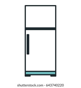 fridge kitchen isolated icon
