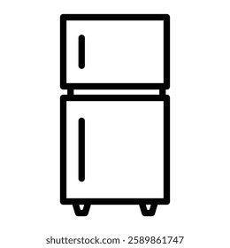 Fridge Line Icon Design For Personal And Commercial Use