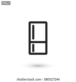 Fridge . line vector icon