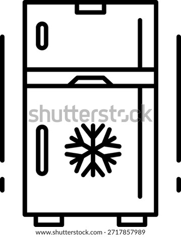 Fridge Line vector Icon Design