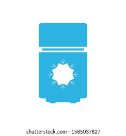 Fridge logo template vector freeze icon design