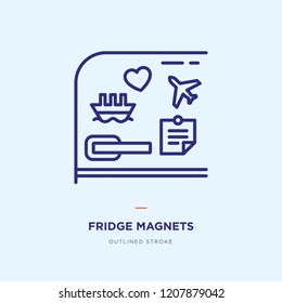Fridge Magnet Line Icon