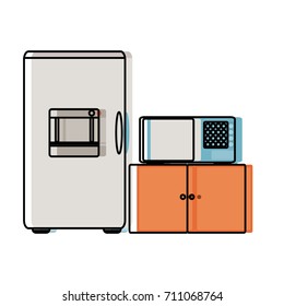 fridge and microwave icon