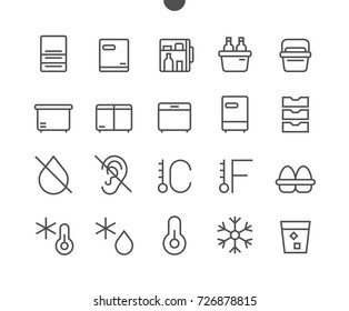 Fridge UI Pixel Perfect Well-crafted Vector Thin Line Icons 48x48 Ready for 24x24 Grid for Web Graphics and Apps with Editable Stroke. Simple Minimal Pictogram Part 2-2