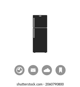 Fridge vector black simple icon