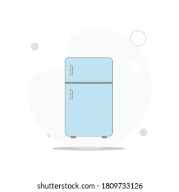 fridge vector flat illustration on white