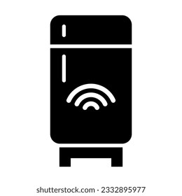 Fridge Vector Glyph Icon For Personal And Commercial Use.

