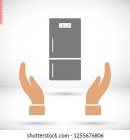 Fridge  vector icon