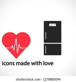 Fridge  vector icon