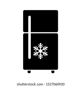 Fridge Vector Icon. Freezer illustration symbol. refrigerator symbol or logo.