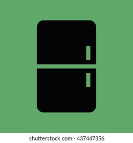 Fridge vector icon illustration