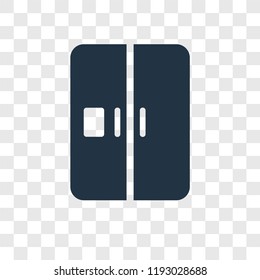 Fridge vector icon isolated on transparent background, Fridge transparency logo concept