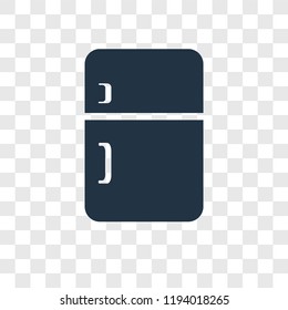 Fridge vector icon isolated on transparent background, Fridge transparency logo concept