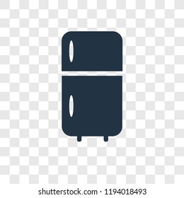 Fridge vector icon isolated on transparent background, Fridge transparency logo concept