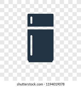 Fridge vector icon isolated on transparent background, Fridge transparency logo concept