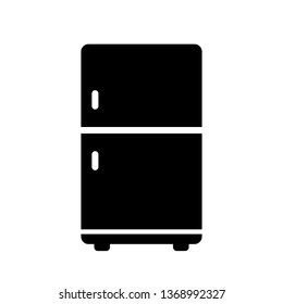 Fridge vector icon isolated on white background