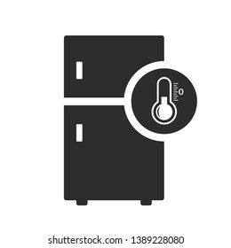 Fridge vector icon isolated on white background