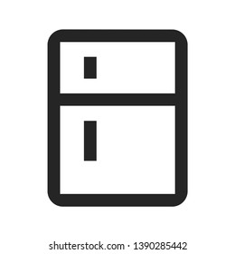 Fridge vector icon isolated on white background