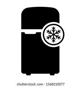 Fridge vector icon isolated on white background