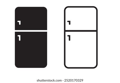 fridge vector icon isolated on a white background
