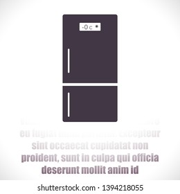 Fridge  vector icon , lorem ipsum Flat design