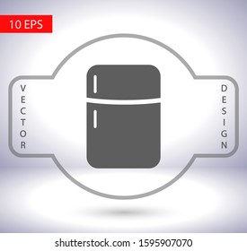Fridge vector icon , lorem ipsum Flat design