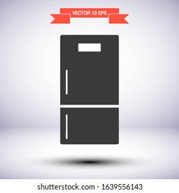 Fridge vector icon , lorem ipsum Flat design